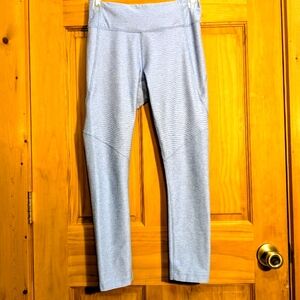 Outdoor Voices Leggings Women's Small Free Form Contour 7/8 Space Dye Blue Gray